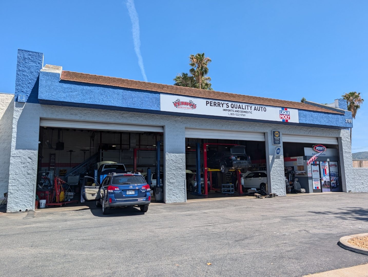 Perry's Quality Auto Repair exterior - ASE Certified shop in Simi Valley